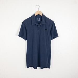 ARC'TERYX Men's Captive SS Polo shirt in Blue Size Medium